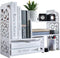 YGYQZ Small Bookshelf for Desktop Storage, Mini Cute Office Desk Shelves for Women and Kids