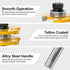 Professional 2 PCS Tongue and Groove Router Bit Set, 1/2 Inch Shank Wood Milling Cutter for Joinery