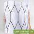 Floor Wall Tile Transfers Sticker: Peel & Stick Vinyl Splashback Tile Decals for Home Decor, 10 Pcs, Black Line