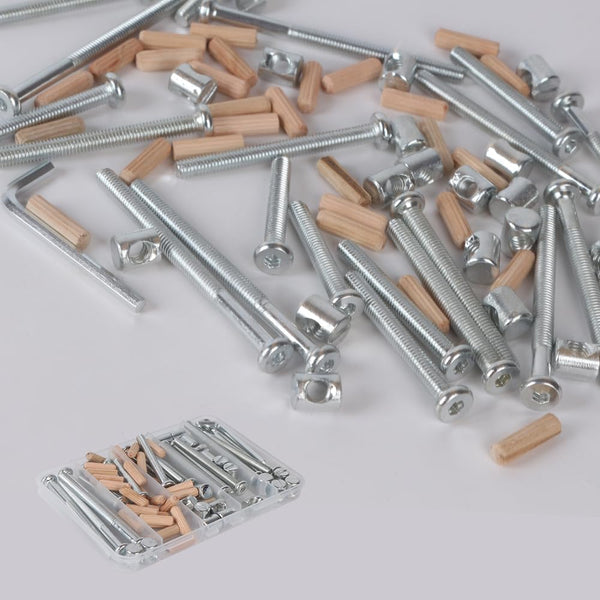 XVTHOAKU 20Set Crib Hardware Screws Kit-M6 20/40/60/80mm Hex Socket Head Cap Crib Baby