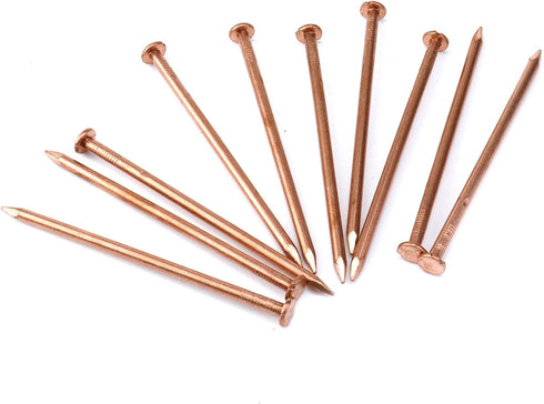 MY MIRONEY 10 Pack Solid Copper Nail Spikes, 4 Inch for Slating & Roofing