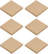 PATIKIL Blank Sticky Notes, 3 x 3 Inch, 6 Pads/Pack, 480 Sheets, Self-Stick Note Pads for Home Office Business, Brown