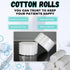 2000 Count Dental Cotton Rolls | Absorbent Nose Bleed Stoppers and Nose Plugs for Dental Procedures, Wisdom Teeth
