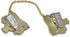 Gold Plated Lions Tallit Clips aJudaica