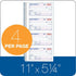 Tops 2-Part, 11 5.25 Inches, 4 200 Sets (4161) Money/Rent Receipt Book, Carbonless, x Receipts/Page, per Book , White
