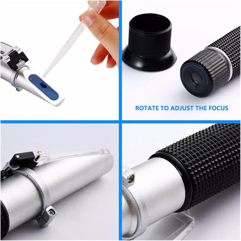 VGVGV 1.000-1.120 0-32% Brix Refractometer, Beer Wort Refractometer Specific Gravity Brix Differential Refractometer