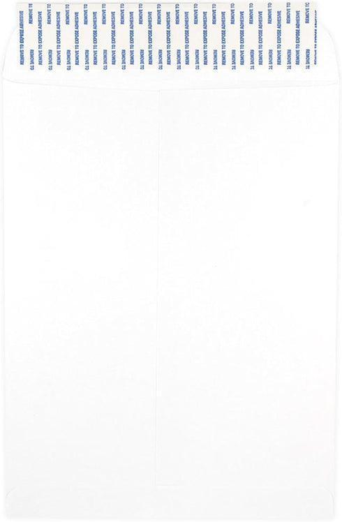JAM PAPER Open End Catalog Commercial Envelopes - 9 x 12 with Peel and Seal Closure, White, 25/Pack