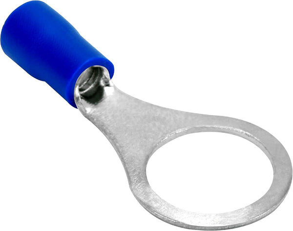 Conext Link RTV-38B25 Vinyl Ring Terminal 25 Pack (Blue 16-14 Gauge, 3/8" Stud)