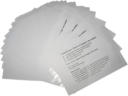 VANRA Shredder Lubricant Sheets, Pack of 12