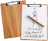 HUAJIE 10 Pack Clipboards, Wooden Clipboards Hardboard with Low Profile Clip, Standard A4 Letter Size Wood Clip Boards
