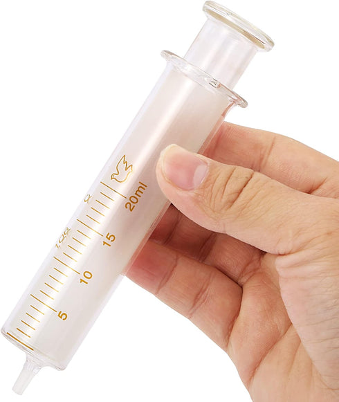 5 Pack 20ml Glass Syringes with Caps