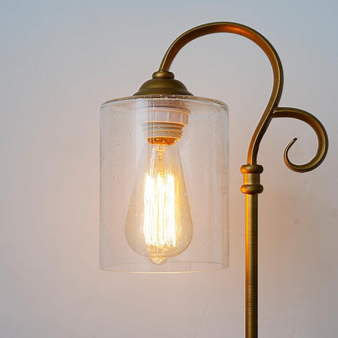 1-5/8 Inch E26 Base,4.7"W 6.3"H Glass Lamp Shade Replacement for Table Lamps/Floor Lamp/Chandelier/Pendant Light