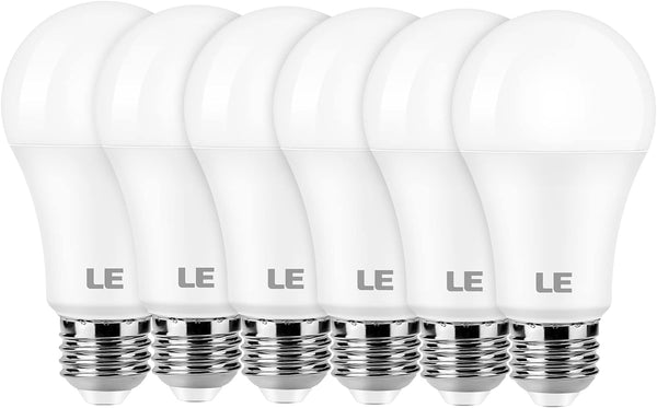 LE 100W Equivalent LED Light Bulbs, 14W 1500 Lumens, Daylight White 5000K, Non-Dimmable, A19 E26 Standard Base, Pack of