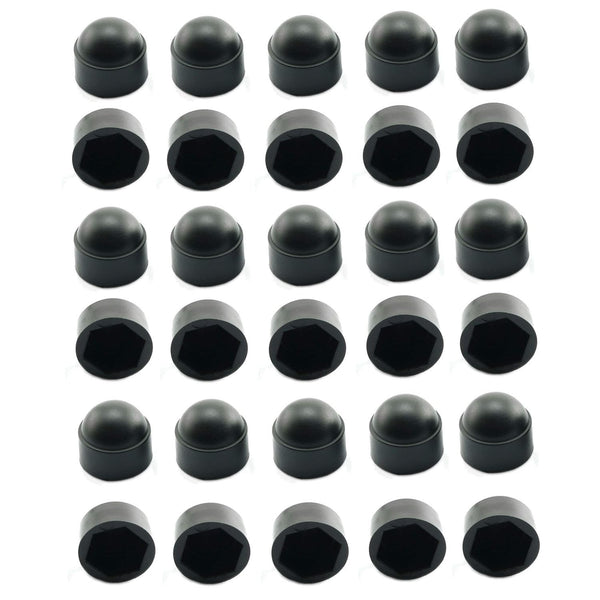 Meuey Lyot -Bolt Nut Protection Cap Black Hex Head Nylon Bolt nut Protective Cover