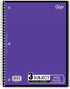 iScholar 3-Subject Wirebound Notebook, 120 Sheets, Wide Ruled, 10.5 x 8-Inches, Cover Color May Vary