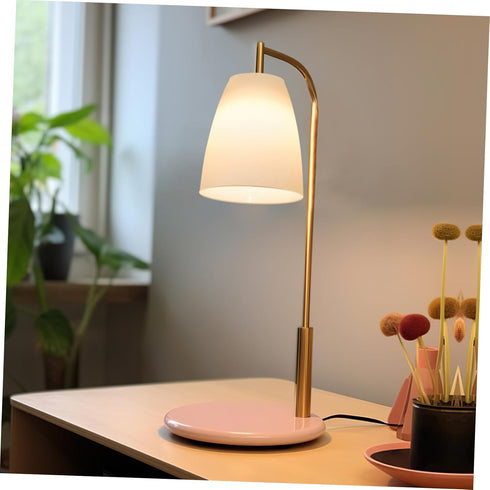 Set 2 E14 4.52X3.93X1.96 Inch Uonlytech Plastic Lampshade of for Desk Lamp Base Small Table Lamp Shade Replacement