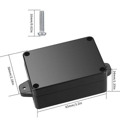 Project Box, 4pcs Junction Boxes, IP65 Waterproof Electrical Boxes, ABS Plastic Dustproof Electrical Project Case for