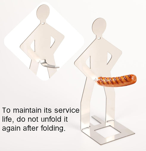 Zorythm 4 6 (6) or PCS Funny Hot Dog Holder and Sausage Stand-Hot Dog Grill Holder Man-Standing Man Sausage Barbecue