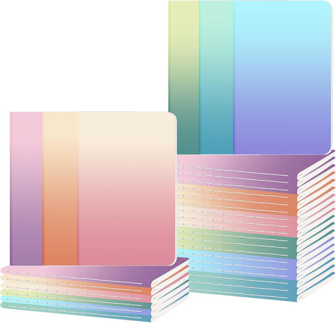 Ddaowanx Small Lined Notepads, Bulk Cute Mini Journals, 3.5 x 5.5 Inches, 72 Pages, Colorful Pocket Notebooks Set for
