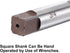 uxcell 3/4" Hand Reamer H8 Accuracy Alloy Tool Steel 8 Flutes Straight Shank Milling Cutter