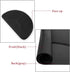 Pinikuyiro 3'x4.5' 1/2" Salon Mat for for Hairstylist Barber Shop Anti-Fatigue Salon Standing Chair Mat,Black Semi