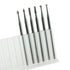 6 Pcs Tungsten Steel Engraving Router Bits, 3/32 Inch Shank Olive Amber Carving Drill Bits for Rotary Tool