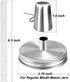 Mason Jar Tabletop Torch Kits, 4 Pack with Longlife Fiberglass Wicks and Stainless Steel Lids