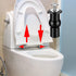 Xinjoduz 4 Set 10mm Stainless Steel Toilet Seat Bolts, Toilet Seat Screws Replacement Kit with Expanding Rubber Nuts