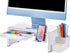 Bostitch Konnect Adjustable Monitor Riser with Drawer, Cell Phone Stand & Pencil Holder, Laptop Stand for Desk