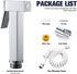 VNFOCRQJH Set Handheld Bidet Sprayer for Toilet, Chrome Portable Cloth Diaper Sprayer Brass Bathroom Bidet Sprayer Kit