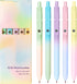 Gel Pens, 5 Pcs Black Ink Pens for Women, 0.7mm Medium Point, Smooth Writing Pens with Silicone Grip