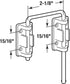 9847 2-1/8 Pack) Prime-Line U Patio Sliding Door Loop Lock Increase Home Security, Install Additional Child-Safe