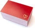 RXBC2011 100 3.5 2 Inch Little Thank You Cards Gold Heart Design Bulk Thank you Notes for All Occasions x Wine red