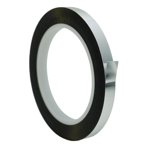 GGR Supplies T.R.U. MMYP-1 Mylar Metalized Polyester Film Tape, 72 Yards with Acrylic Adhesive, Silver, 3/8 in.