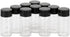 JIUWU 10pcs 5ml 1/6 Oz Scaled Clear Glass Vials, Sample Transparent Liquid Bottles with Screw Cap