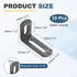 10 2"x1.2"x0.7", 90 uxcell Pcs Adjustable Right Angle Brackets, Slotted L-Shape Corner Bracket Degree Steel l Bracket