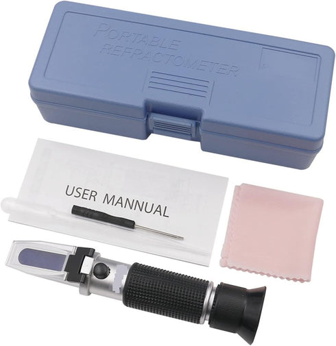 VGVGV 0-32% Brix Refractometer, Handheld Refractometer Sugar Concentration Meter Densimeter Brix Saccharimeter Sugar