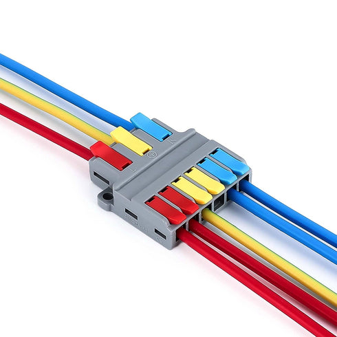 Robust Lever Wire Kit, Quick Connect Electrical Splicing, Compact Conductor 28-12 AWG for Inline Circuits
