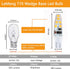 15watt T10 Wedge Base Led Light Bulb 2W 180lm,3000K Warm White,ac/dc12V for Outdoor Landscape RV Camper Marine Boat Dome Lighting-10 Pack by LEMENG