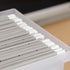 IRIS USA Medium Portable Desktop File Box, 6 Pack, with Side Handles, Hanging File Folders, Clear for Magazines and Mail