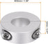 2pcs Double Split Shaft Collar for 16mm Shaft Set Screw Clamp-On Collars, 35mm OD, 12mm Width, for Stoppers, Position, Hold Timing Pulleys, Machine Tools, Industry, Anodization