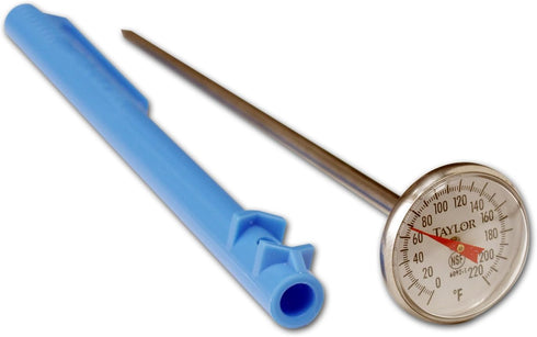 Taylor Thermometer Standard Grade (1-Inch Dial), Silver