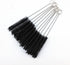 yueton Pack of 10 Black Nylon Tube Pipe Nozzle Brushes - Dia 10mm with Wire Loop Handle