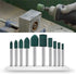 Rubber Polishing Burrs Bits, Bullet Cylinder Shape Mounted Point Polishing Bits for Electric Drill, Rotary Tool