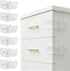Roctee 6 Pack Drawer Baby Locks Clear, Baby Proof Locks for Side