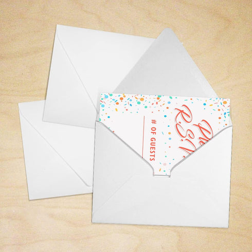 LUXPaper A2 Contour Flap Invitation Envelopes | White | 4 3/8" x 5 3/4" | 80lb. Text | 100% Recycled | 50 Qty