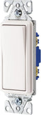 Cooper Wiring Devices C7501W-SP-L 15-Amp, 120-Volt Standard Grade Single-Pole Metal Strap Decorator