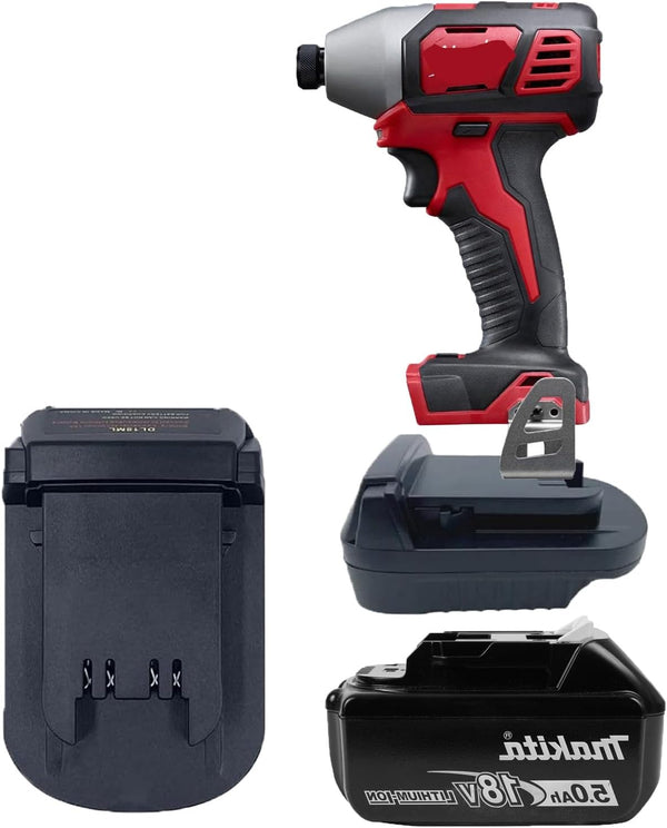 Makita to Milwaukee Battery Adapter, Compatible with Makita 18V Lithium Battery to Replace Milwaukee 18V Tools