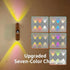 SXZUIAL Dimming, Rechargeable Smart LED Motion Sensor Ambient Light, Punch-Free Color Changing Motion Sensor Light, RGB