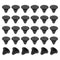 PATIKIL 5.5mm Diameter Silicone Round Snap, 30 Pcs Locking Furniture Hole Plug Button for 5-5.5mm Hole, Black